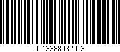 Código de barras (EAN, GTIN, SKU, ISBN): '0013388932023'