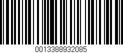 Código de barras (EAN, GTIN, SKU, ISBN): '0013388932085'