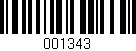 Código de barras (EAN, GTIN, SKU, ISBN): '001343'