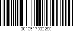 Código de barras (EAN, GTIN, SKU, ISBN): '0013517882298'