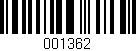 Código de barras (EAN, GTIN, SKU, ISBN): '001362'