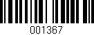 Código de barras (EAN, GTIN, SKU, ISBN): '001367'