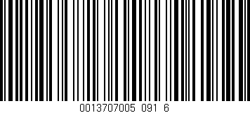 Código de barras (EAN, GTIN, SKU, ISBN): '0013707005_091_6'