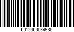 Código de barras (EAN, GTIN, SKU, ISBN): '0013803064568'