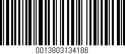 Código de barras (EAN, GTIN, SKU, ISBN): '0013803134186'