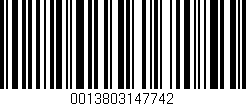 Código de barras (EAN, GTIN, SKU, ISBN): '0013803147742'