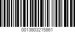 Código de barras (EAN, GTIN, SKU, ISBN): '0013803215861'