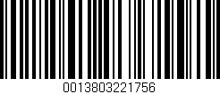 Código de barras (EAN, GTIN, SKU, ISBN): '0013803221756'