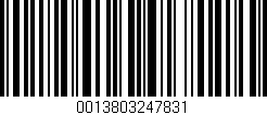 Código de barras (EAN, GTIN, SKU, ISBN): '0013803247831'