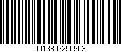 Código de barras (EAN, GTIN, SKU, ISBN): '0013803256963'