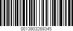 Código de barras (EAN, GTIN, SKU, ISBN): '0013803269345'