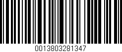 Código de barras (EAN, GTIN, SKU, ISBN): '0013803281347'