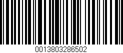 Código de barras (EAN, GTIN, SKU, ISBN): '0013803286502'