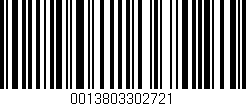 Código de barras (EAN, GTIN, SKU, ISBN): '0013803302721'