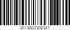 Código de barras (EAN, GTIN, SKU, ISBN): '0013803306347'