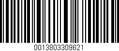 Código de barras (EAN, GTIN, SKU, ISBN): '0013803309621'