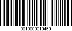 Código de barras (EAN, GTIN, SKU, ISBN): '0013803313468'