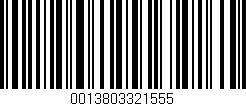 Código de barras (EAN, GTIN, SKU, ISBN): '0013803321555'