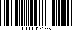 Código de barras (EAN, GTIN, SKU, ISBN): '0013903151755'