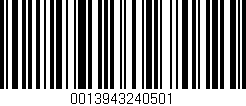 Código de barras (EAN, GTIN, SKU, ISBN): '0013943240501'