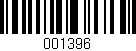 Código de barras (EAN, GTIN, SKU, ISBN): '001396'