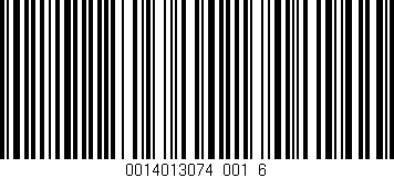 Código de barras (EAN, GTIN, SKU, ISBN): '0014013074_001_6'