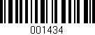 Código de barras (EAN, GTIN, SKU, ISBN): '001434'
