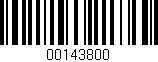 Código de barras (EAN, GTIN, SKU, ISBN): '00143800'