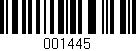 Código de barras (EAN, GTIN, SKU, ISBN): '001445'