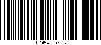 Código de barras (EAN, GTIN, SKU, ISBN): '001454|Padrao'