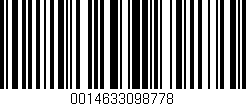 Código de barras (EAN, GTIN, SKU, ISBN): '0014633098778'