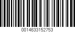 Código de barras (EAN, GTIN, SKU, ISBN): '0014633152753'