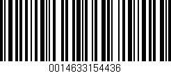 Código de barras (EAN, GTIN, SKU, ISBN): '0014633154436'