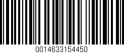 Código de barras (EAN, GTIN, SKU, ISBN): '0014633154450'