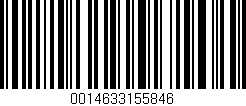 Código de barras (EAN, GTIN, SKU, ISBN): '0014633155846'