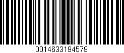 Código de barras (EAN, GTIN, SKU, ISBN): '0014633194579'