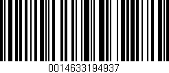 Código de barras (EAN, GTIN, SKU, ISBN): '0014633194937'