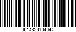 Código de barras (EAN, GTIN, SKU, ISBN): '0014633194944'