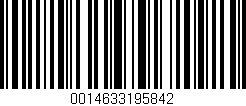 Código de barras (EAN, GTIN, SKU, ISBN): '0014633195842'