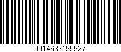 Código de barras (EAN, GTIN, SKU, ISBN): '0014633195927'