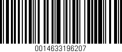 Código de barras (EAN, GTIN, SKU, ISBN): '0014633196207'