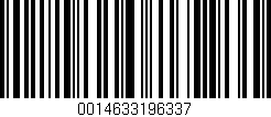 Código de barras (EAN, GTIN, SKU, ISBN): '0014633196337'