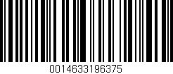 Código de barras (EAN, GTIN, SKU, ISBN): '0014633196375'