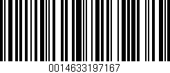 Código de barras (EAN, GTIN, SKU, ISBN): '0014633197167'