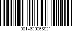 Código de barras (EAN, GTIN, SKU, ISBN): '0014633366921'