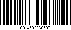 Código de barras (EAN, GTIN, SKU, ISBN): '0014633368680'