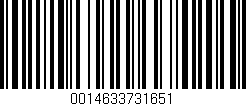 Código de barras (EAN, GTIN, SKU, ISBN): '0014633731651'