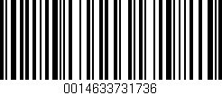 Código de barras (EAN, GTIN, SKU, ISBN): '0014633731736'