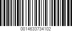 Código de barras (EAN, GTIN, SKU, ISBN): '0014633734102'