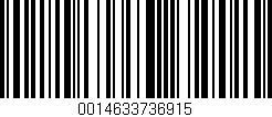 Código de barras (EAN, GTIN, SKU, ISBN): '0014633736915'